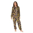 thumbnail image 2 of FORMRS Onesies Pajama for Adults Unisex Hoodie Winter Jumpsuit One Piece Sleepwear, Sizes S-2XL, Purple Leopard Pattern, 2 of 7