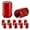 Red, variant on 12Pcs Car Tire Valve Stem Caps, Air Caps Cover, Universal for Cars, SUVs, Bike, Trucks and Motorcycles
