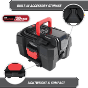 Hyper Tough 1.5 Gallon Wet Dry Vac, 20V Max, Brushless Motor, Cordless, Battery and Charger Included