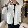 thumbnail image 4 of Abrigos masculinos de alta calidad, chaquetas cargo vintage para hombre, ropa elegante, moda 2024, oferta barata, estética fría, informal, de moda, nuevo en, 4 of 4