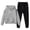 Grey, variant on CAIXIA Girls Fall Outfits Size 14-16 Stylish Unisex Kids Two Piece Hooded Tracksuit Set Comfortable Casual Outfit for Girls and Boys,White