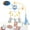 Blue, variant on SUMWE Baby Mobile for Crib with Crib Toys Music and Lights for Pack and Paly Crib Musical Carousel Mobile Baby Mobile for Girls and Boys Portable Mobile for Baby Bassinet Toys Hanging - Red