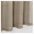 thumbnail image 2 of Linen Kitchen Curtains 24 Inch Length Textured Curtain Tiers Rod Pocket Small Curtains for Kitchen/Bathroom (27'' W x 24'' L, Taupe), 2 of 4
