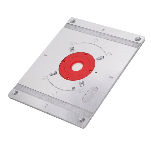 Plaque d'Insertion pour Table de Découpe, Alliage d'Aluminium Finition Soignée Plaque d'Insertion pour Machine à Tailler