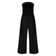 thumbnail image 5 of Wensltd Summer Jumpsuits for Women Dressy Sleeve Wide Leg Pants Rompers Elegant One Piece Outfits, 5 of 7