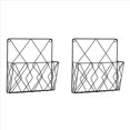 thumbnail image 1 of 2X Estantería de Pared Organizadores para Colgar Puertas Revistas de Pared Estantes para Libros Archivos de Pared para Colgar Estante de Libros de Pared de Alambre-A, 1 of 5