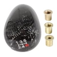 thumbnail image 2 of Black Racing Aluminum Carbon Fiber Manual Mt Gear Shift Shifter Knob 5/6 Speed, 2 of 7