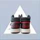 thumbnail image 3 of Men's Adi - das Hoops 3.0 Mid 'Black Scarlet' Sneakers - ID9835 - Size: 10.5, 3 of 6