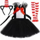 thumbnail image 3 of Disfraz de gato con sombrero de Dr. Seuss con tutú para niña, disfraz de Halloween, carnaval, fiesta, ropa elegante, vestidos de tul de gato negro para niña, 3 of 5