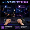 thumbnail image 7 of Seenda Wireless Gaming Keyboard and Mouse Combo, RGB Backlit Full Size Keyboard with Wrist Rest, 7200 DPI Rechargeable Mouse, 7 of 7