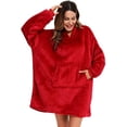 thumbnail image 1 of Chandail à Capuchon en Molleton, Robe à Capuche Couverture, Chandail Couverture en Flanelle à Capuche, 1 of 5
