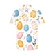 thumbnail image 4 of Blusas y camisas de manga corta con cuello en V Camisa estampada de Pascua para hombre Camisa abotonada Top de poliéster para hombre, 4 of 4