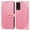 Pink, variant on T-Mobile REVVL V+ 5G Wallet Case, Flower Embossed Design Premium PU Leather Magnetic Flip Protective Phone Case Cover Women Girls with Card Slots Stand for T-Mobile REVVL V Plus 5G, Pink
