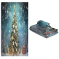 thumbnail image 7 of GZHJMY Christmas Tree Towel Set of 3, Highly Absorbent Soft Towels with Bath Towel, Hand Towel and Washcloth for Bathroom Hotel Gym Spa, 7 of 7