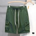 thumbnail image 2 of Men's Summer Cargo Shorts 5 Inch Inseam Lightweight Workout Outdoor Casual Comfortable Stretch Fit, 2 of 2