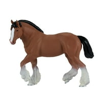 MOJO – Clydesdale Horse Brown Hand-Painted Toy Figure Farm & Horses Collection True to Li