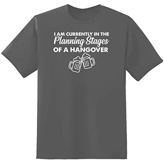 RedBarn I Am Currently In The Planning Stages Of A Hangover Novelty Sarcastic Funny Mens Graphic T Shirts