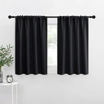Halloween Short Curtains 36 inches Long, Black Out RV Bunk Panels, Kitchen Window Curtains Over Sink, Thermal Insulating Blackout Drapes/Draperies for Small Window (2 Panels, 42 inches Wide) 42 in x