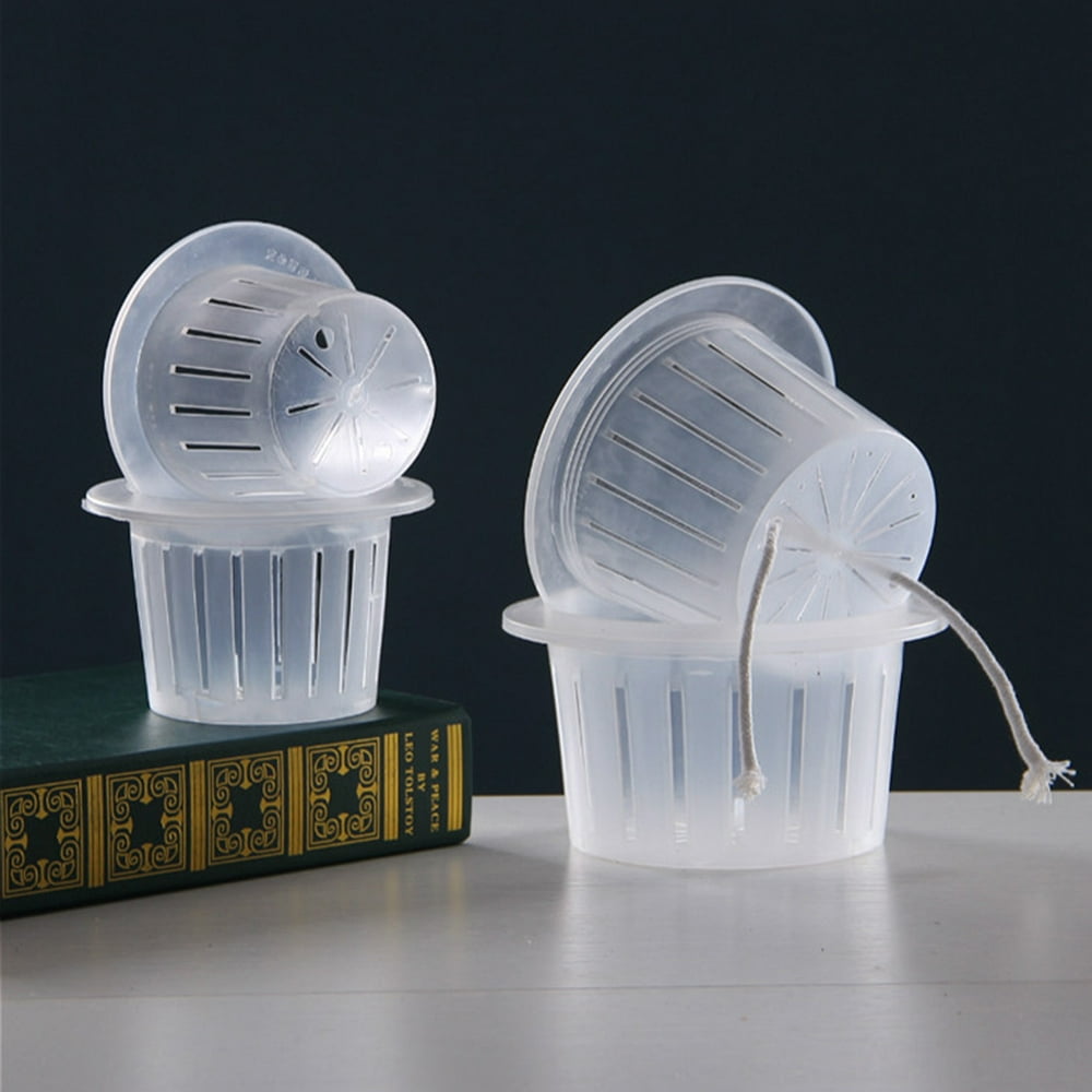 SPRING PARK 10Pcs Net Cup Set, Garden Plastic Net Cup Net Cups Slotted