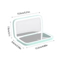 thumbnail image 3 of Danhjin Folding Mirror With Light Handheld Carrying MirrorDouble Sided Refill Light Cosmetic MirrorTri-colour Lighted Small Mirror Kitchen Appliances, 3 of 6