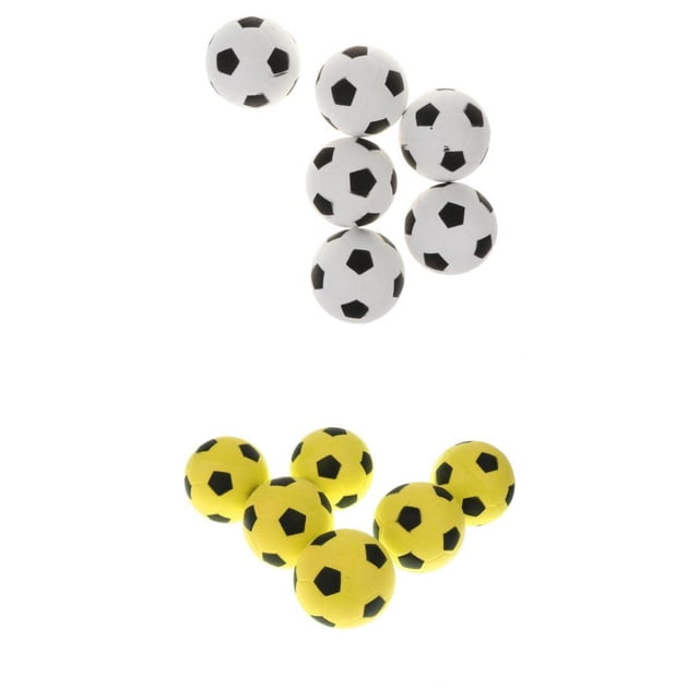 12 piezas softball pelota de juguete de fútbol pelota de de fútbol pelota para y mascotas, amarillo + Zulema Esponja EVA Bouncy Balls