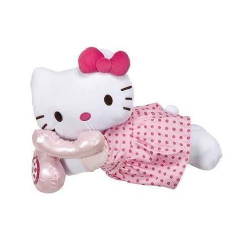 Hello Kitty Cuddle Bed Pillow in Pink Dress Talking on Phone - Walmart.com - Walmart.com