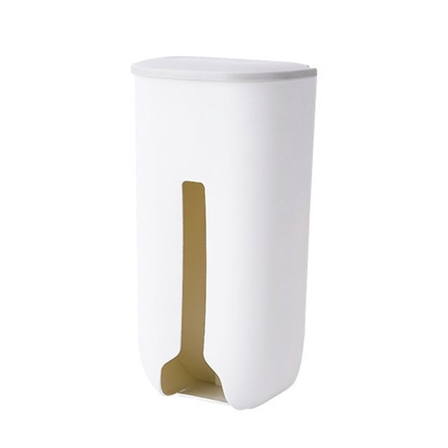 EGNMCR Storage Containers, Kitchen Storage & Organization Plastic Bag Storage Box Kitchen Wall-mounted Garbage Bag Box Extraction Garbage Bag Storage Box Trash sack storage