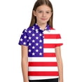 thumbnail image 4 of Tiijoy Boys 4Th Of July Polo Shirt Independence Day Short Sleeve Shirt for Kids, Sizes 3-14, 4 of 5