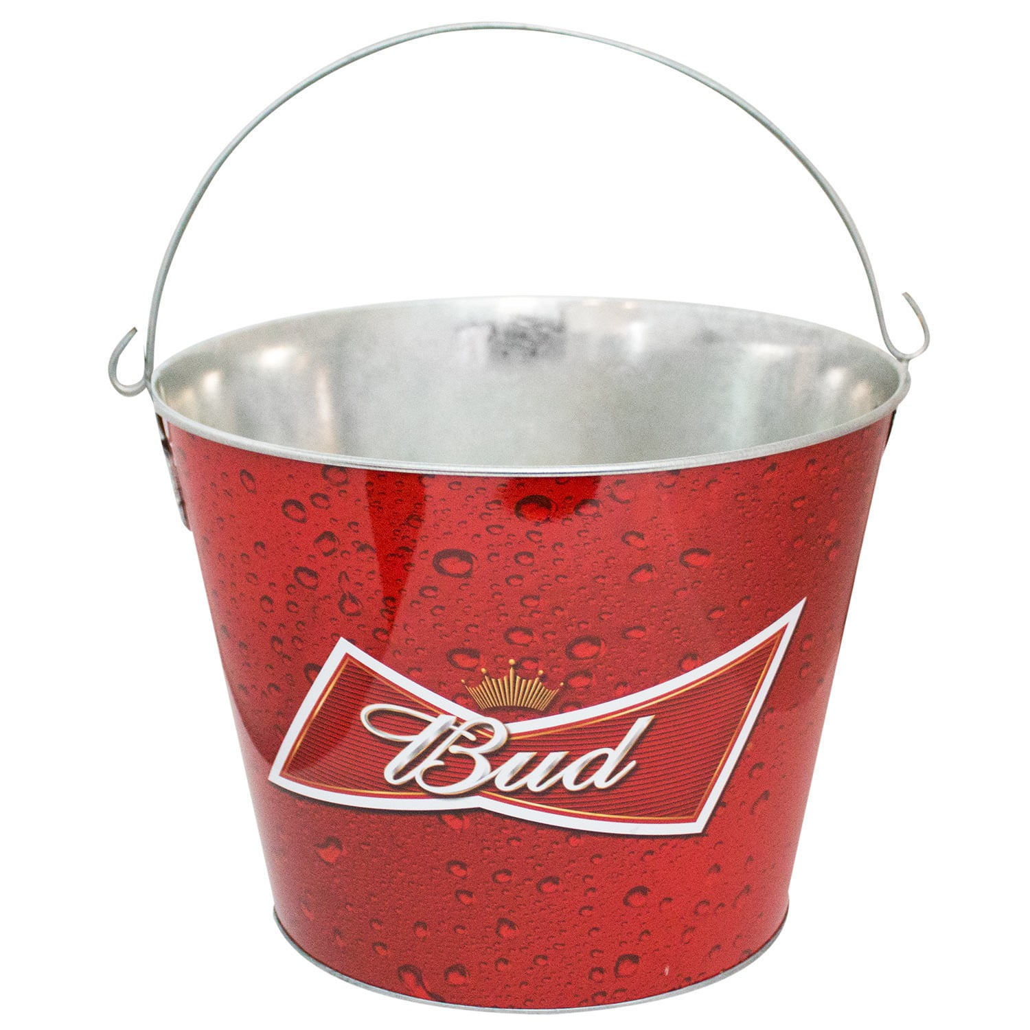 Budweiser Cool Your Pipes America Metal Beer//Ice Bucket New