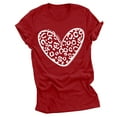 thumbnail image 1 of Birdeem Femmes Saint-Valentin Imprimé T - Mode Confortable Chemisiers Hauts pour Femme, 1 of 1