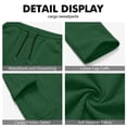 thumbnail image 7 of VV AVEORS Cargo Sweatpants For Women Baggy Drawstring Waist Hiking Pants Lightweight Y2k Athletic Joggers With Pockets Dark Green S, 7 of 7