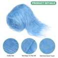 thumbnail image 2 of Uxcell Faux Fur Fabric Precut Strips, 59x4 Inch Plush Faux Fur Fabric Square for DIY Crafts [Sky Blue], 2 of 6