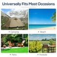 thumbnail image 4 of Yardi Yard Foldable Chaise Lounge Chair, 2-in-1 Tanning Chair with Pillow & Pocket, Adjustable Pool Chair for Outdoor as Yard, Garden, Navy, 4 of 11