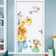 thumbnail image 1 of Pegatinas de pared de animales de dibujos animados para niños DIY, pegatinas de murales compatibles con habitaciones para niños, decoración de la puerta del armario del dormitorio del bebé (animal) Afortunado Sencillez, 1 of 5