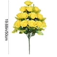 thumbnail image 3 of Ramo de flores artificiales realistas para decoración del hogar., 3 of 7