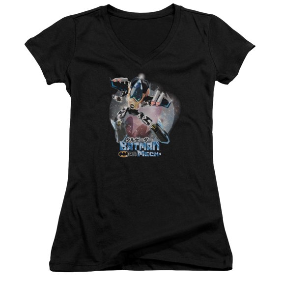 Batman Batman Mech Junior Women's T-Shirt V-Neck Black