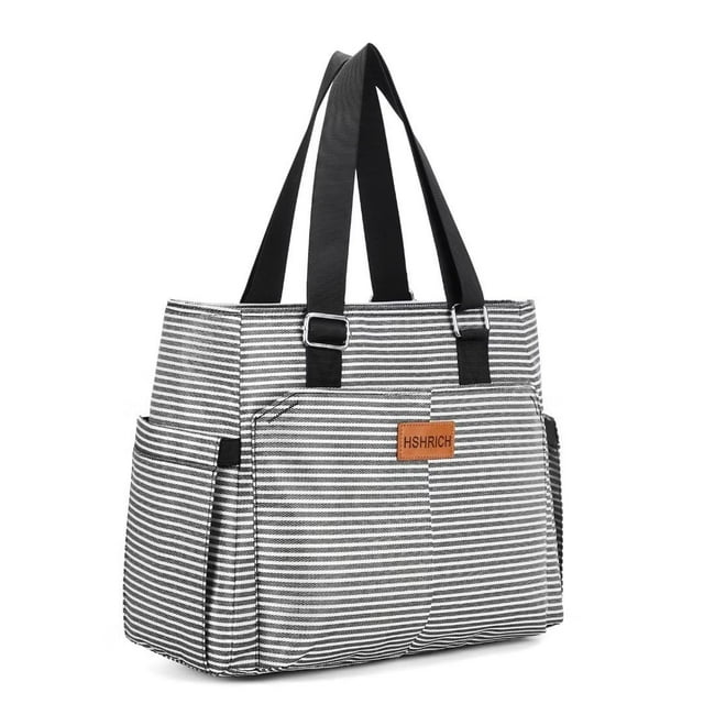 Bolsa Térmica HSHRICH Grande 14L Aislada para Mujer a Rayas