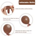 thumbnail image 3 of TETOU 129Pcs Brown Ballons, Latex Party Balloons, Different Sizes 18/12/10/5 Inch Party Balloon Kit for Birthday Party Graduation Baby Shower Wedding Balloon Decoration - Brown, 3 of 7