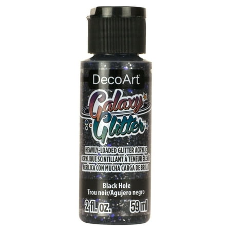 UPC: 0766218112095 | DecoArt Galaxy Glitter Paint – Black Hole 2 oz