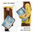 thumbnail image 4 of Accordion File Organizer with Zip Closure 13 Pockets Expanding File Folder Letter A4 Paper Document Organizer for Home Office Watercolor Blue Butterflies, 4 of 7