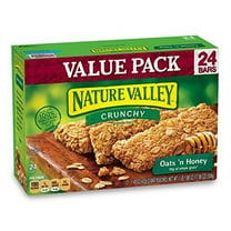 Nature Valley Granola Bar Crunchy Oats & Honey 12 Ct (Pack of 6)
