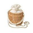thumbnail image 2 of YHAICO Easter Tote Bags Gift Storage Handbag Easter Basket Stuffers Carrying Basket for Spring Theme Party Favors(Macron Color) Handbag Rattan Woven Basket Woven Bag Cute Hanging Basket, 2 of 6