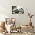 thumbnail image 5 of Farmhouse Wall Art - Vintage Truck Decor Canvas Print | White Country Flowers Barn Pictures for Living Room Wall Decoration | Rustic Wall Art 12x18 Inches Framed Artwork, 5 of 7