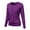 Clear, variant on Women's Round Neck Fall Cardigan Knitted Short Sweater Long Sleeve Jacket
