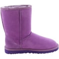 thumbnail image 2 of Ugg Women's Classic Short Crazy Plum Mid-Calf Leather Snow Boot - 6M, 2 of 3