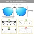 thumbnail image 2 of Gafas de sol retro redondas con clip FRAZALA UV400 para hombre y mujer, 2 of 7