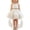 White, variant on Flower Girls Dress High Low Wedding Dresses Gown with Bow Back Birthday Party Swing A-Line Dresses,1-2Years