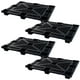 thumbnail image 1 of Tarima Polietileno PalletBlack 4Pzas Negro 100x120x13cm Plástico Polietileno Tarima, 1 of 2