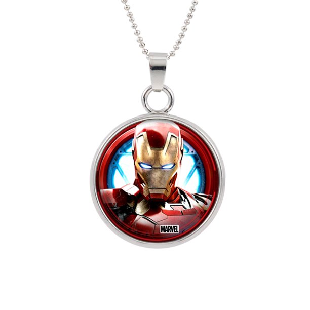 Superheroes Ironman Pendant Necklace Marvel Comics