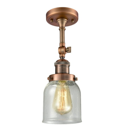 

Innovations Lighting 201F Small Bell Small Bell 1 Light 5 Wide Semi-Flush Ceiling Fixture